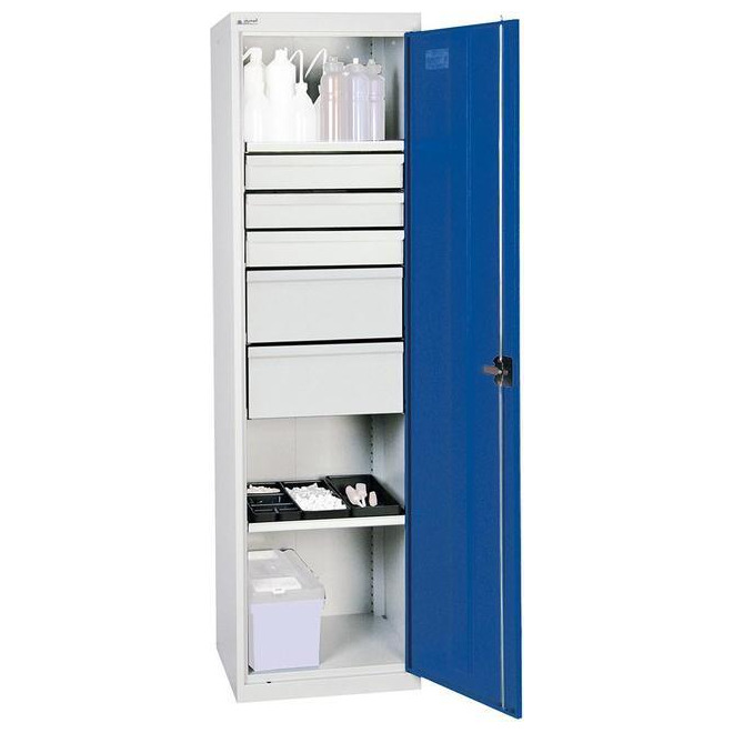 Werkzeug- und Materialschränke STUMPF, Serie 2000, 5 Schubladen, 2 Fachböden Produktbild img1 L