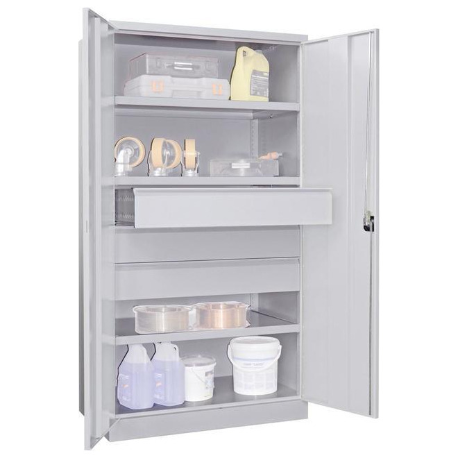 Schwerlastschrank m.Türen B1040xT630xH1950 mm Produktbild img1 L