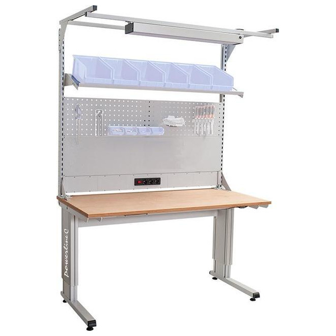 powerline C-Fuß-Schwerlasttisch, BEDRUNKA+HIRTH, mit Multi-Wand-Aufbau Produktbild img1 L