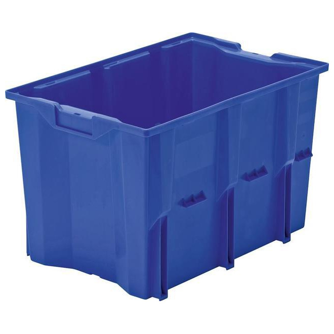 Kunststoff-Drehstapelbehälter LA-KA-PE, blau Produktbild img1 L