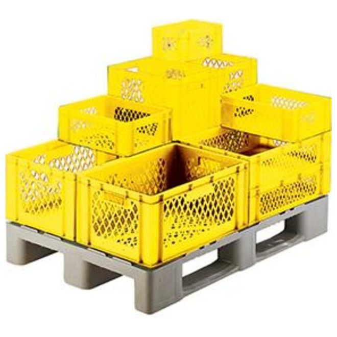 Stapeltransportkasten 600x400x175 mm gelb W/B d Produktbild img1 L