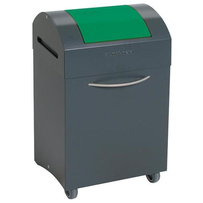 Wertstoffsammler STUMPF, Schwingdeckel verkehrsgrün Produktbild img1 L