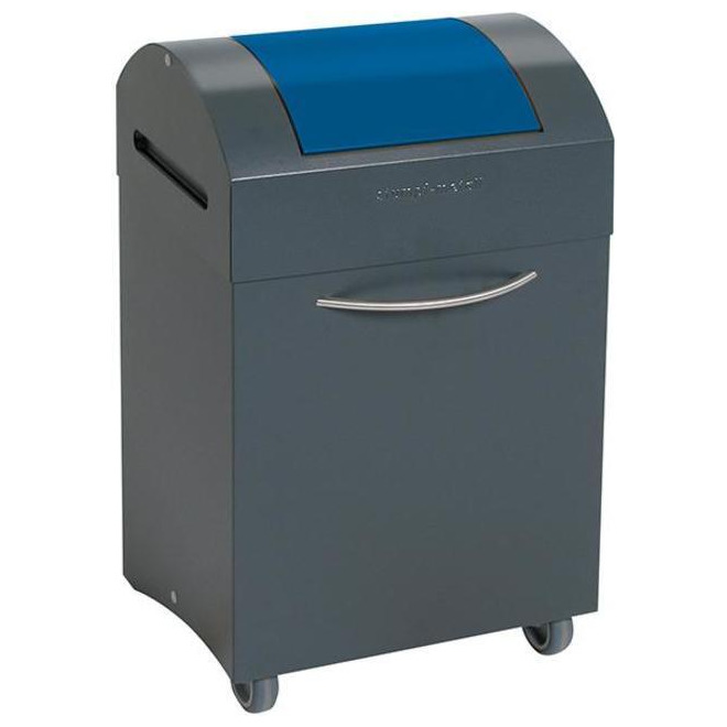 Wertstoffsammler STUMPF, Schwingdeckel enzianblau Produktbild img1 L