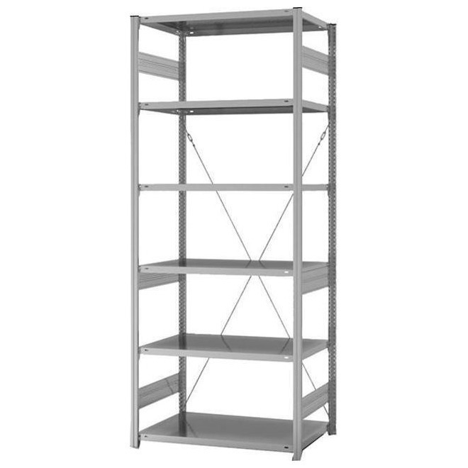 Grundregal Edelstahl 6 Böd. 2500x600x1000 mm Produktbild img1 L