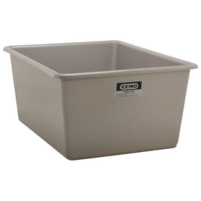 Rechteckbehälter 1500 Liter grau Produktbild img1 L