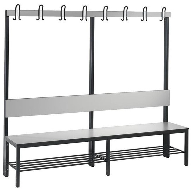 Einseitige Garderobenbank und Schuhrost C+P Produktbild img1 L