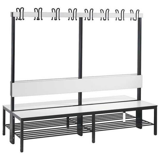 Doppelseitige Garderobenbank und Schuhrost C+P Produktbild img1 L