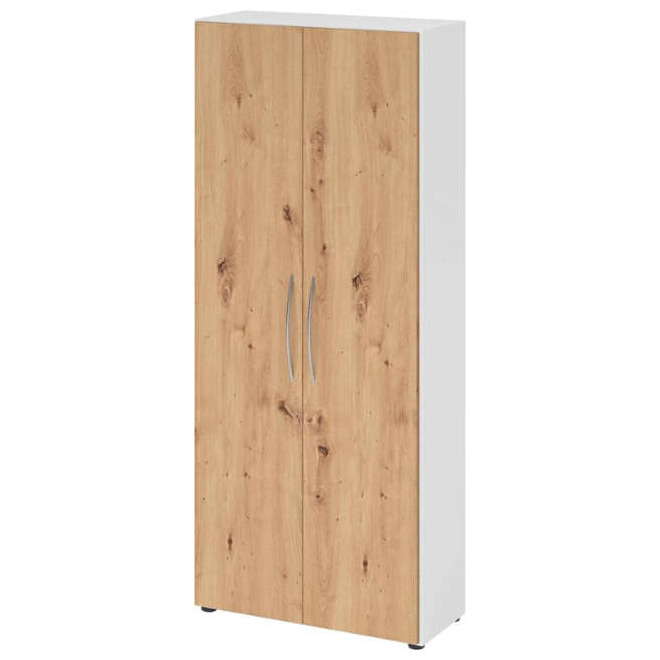 Schrank 4100 BM, 5 OH K: Weiß / F: Asteiche Produktbild img1 L
