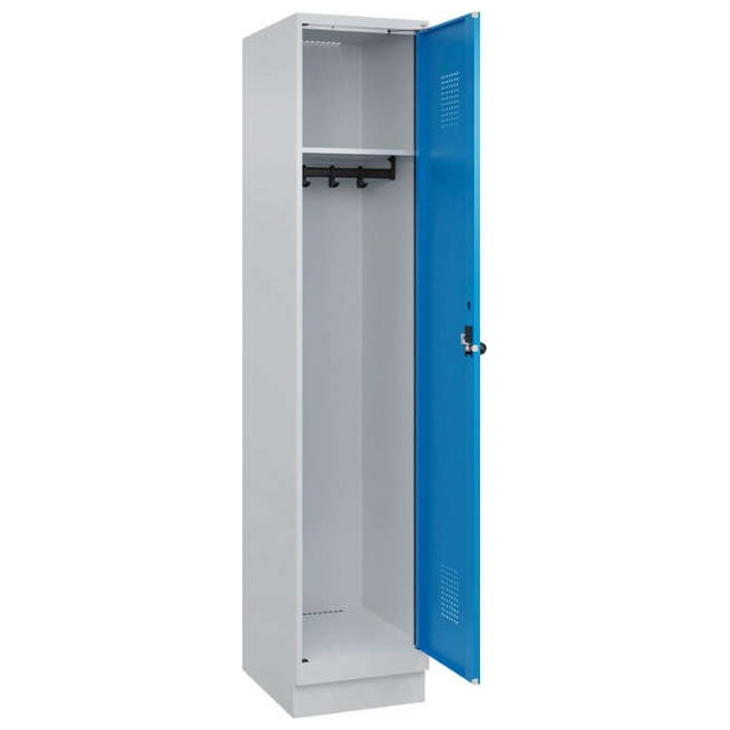 Spind CP, Evolo PLUS 1 Abteil H1950xB400xT500mm RAL7035/RAL5012 /S/7035 Produktbild img1 L