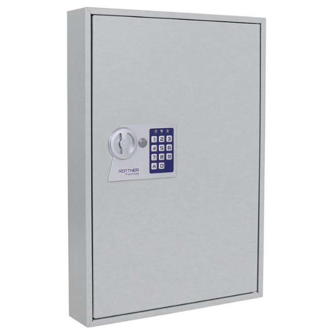 Schlüsselschrank S ROTTNER SECURITY, T06021 S 100 EL Elektronikschloss Lichtgrau Produktbild img1 L