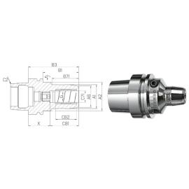 Hydrodehn-Spannfutter SCHUNK, DIN 69893 E Hydrodehn-Spannfutter TENDO kurz Produktbild