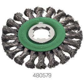 Pipelinebürste gezopft, einrhg V2A-Draht, 125 × 6 mm, X-LOCK Produktbild