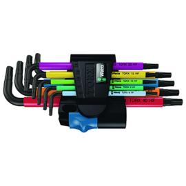 TORX-Stiftschlüssel-Satz farbmarkiert + HF, 9tlg. Wera Produktbild
