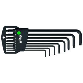 TORX-Stiftschlüssel-Satz, lang 8-tlg. schwarzoxidiert -Wiha- Produktbild