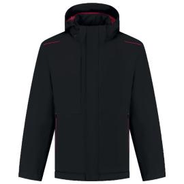 Winterjacke TRICORP, Tech Shell Accent, schwarz/rot Produktbild