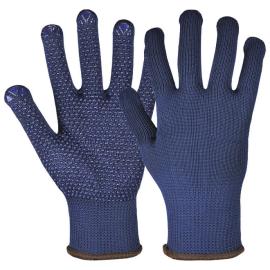 Strickhandschuh, blau mit Noppen, Gr. 7 Produktbild
