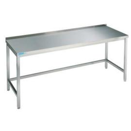 Edelstahl-Arbeitstisch PRECITOOL, offen, unterfahrbar Produktbild