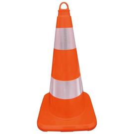 Leitkegel reflektierend 500mm PVC orange Produktbild