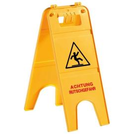 Warnschild B23 x T42 x H57 cm Achtung Rutschgefahr Produktbild