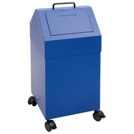 Wertstoffsammler fahrbar, RAL 5010, 45 Liter, 715x330x310 mm Produktbild