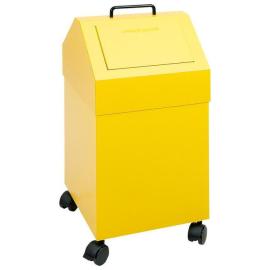 Wertstoffsammler fahrbar, RAL 1003, 45 Liter, 715x330x310 mm Produktbild