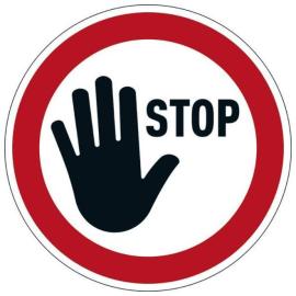 Verbotsaufkleber STOP Produktbild