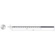 PREMUS Tiefl-Bohrer HSS-E UNI DIN1869/PT Reihe 1   4,0x175mm Produktbild img1 S