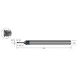 Gewindefräser JBO, VHM, GFT-H, metrisch, 2 × A21, TiCN Produktbild img1 S