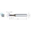 Kleinstfräser VHM MIKRON, CrazyMill Cool, torisch, Typ A-2 × A1, eXedur SNP Produktbild img1 S