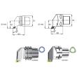 Klemmhalter 55/93° SDJC/L ISO12164-3  HSKT 40x 55 SWISS Produktbild img1 S