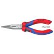 Flachrundzange KNIPEX, poliert, mit Mehrkomponenten-Hülle Produktbild img1 S