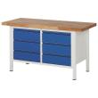 WB, Höhe einstellbar, 6SL 1500x700x840-1040mm, 7035/5010 Produktbild img1 S