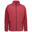 Microfleece Herrenjacke, Gr. S rot  - ID - Produktbild img1 S
