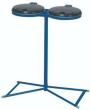 Müllsackständer, 2x120-l Sack, enzianblau, Metalldeckel, feue Produktbild img1 S