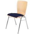 Mehrzweckstuhl NEUTRALE PRODUKTLINIE, Buche SG m. Polster dunkelblau Produktbild img1 S