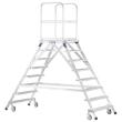 Podesttreppe beidseitig 4 Stufen/Gitterrost Produktbild img1 S