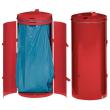 Abfallsammler-Doppeltür 120 l rot H 980 mm Produktbild img1 S