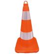Leitkegel reflektierend 500mm PVC orange Produktbild img1 S