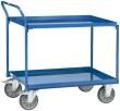 Tischwagen mit Wanne, 400kg 850x500mm, Rad 160mm, 2 Böden Produktbild img1 S