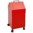 Wertstoffsammler fahrbar, RAL 3000, 45 Liter, 715x330x310 mm Produktbild