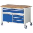 Fahrbare Werkbank, RAU, 5 Schubladen, 1 Tür Produktbild img1 S