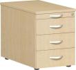 Rollcontainer GERAMÖBEL, mit 3 Metall-Schubfächern Produktbild img1 S