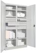 Schwerlastschrank, PAVOY, mit Trennwand, RAL 7035 Produktbild img1 S
