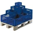 Stapeltransportkasten 400×300×50 mm W/B d. blau Produktbild img1 S