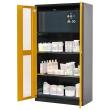 Chemikalienschrank gelb 3 Tablarauszüge Produktbild img1 S