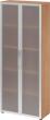 Glastürenschrank HAMMERBACHER, , 5 OH K: Nussb./F:Rahm.Silb./MG80x34,9x188 cm (BxTxH) 4200 BM Produktbild img1 S