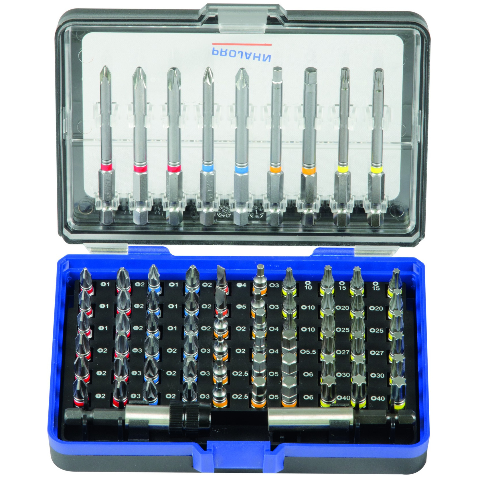 Color-Bit-Box 1/4' 71-tlg., 25/75 mm Bits Produktbild img1 L