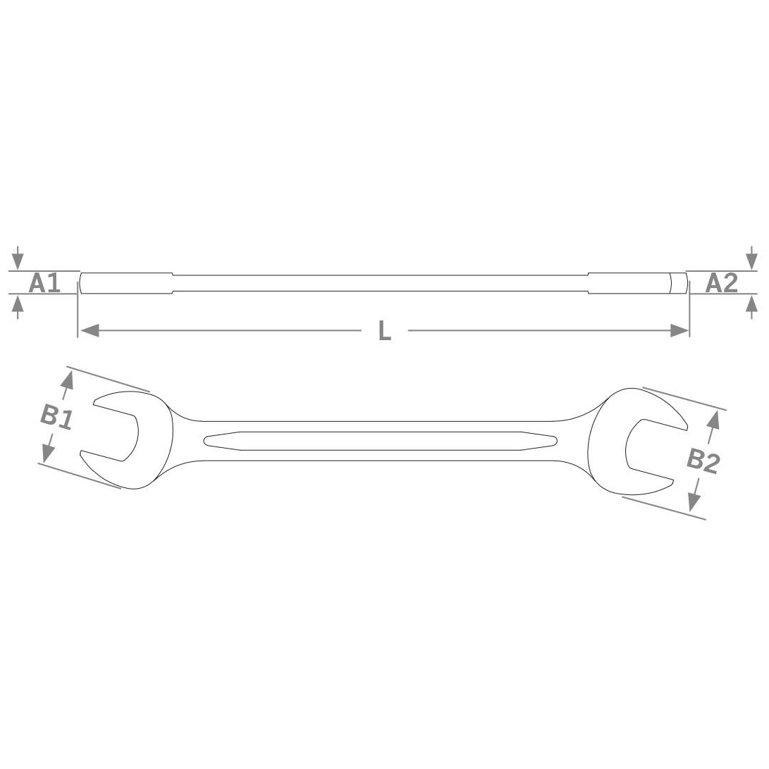 Doppel-Maul-Schlüssel  8x9mm Produktbild img2 L