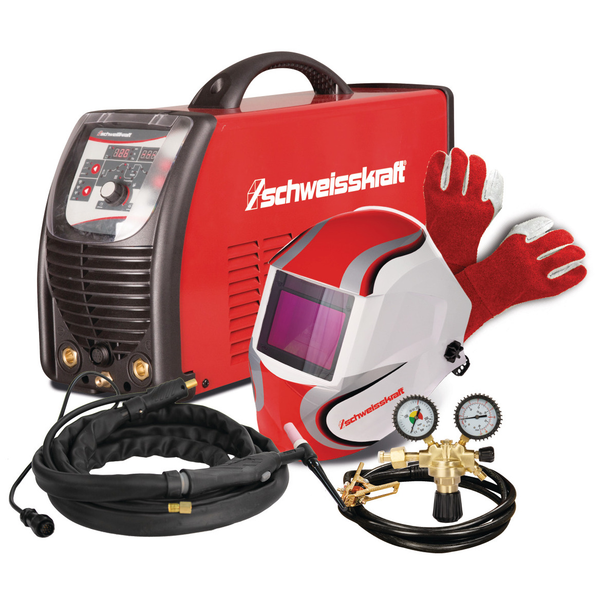 Tragbarer WIG AC/DC Inverter Schweisskraft CRAFT-TIG 201 AC/DC P PULSE Set Produktbild img1 L