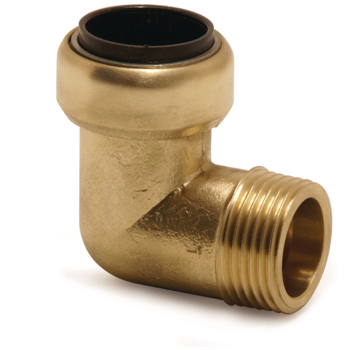 Winkeleinschraub-Steckverbinder 90° (Messing) Aircraft 22 mm AD / R¾" AG Produktbild img1 L